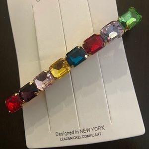 Multicolor stone hair clip